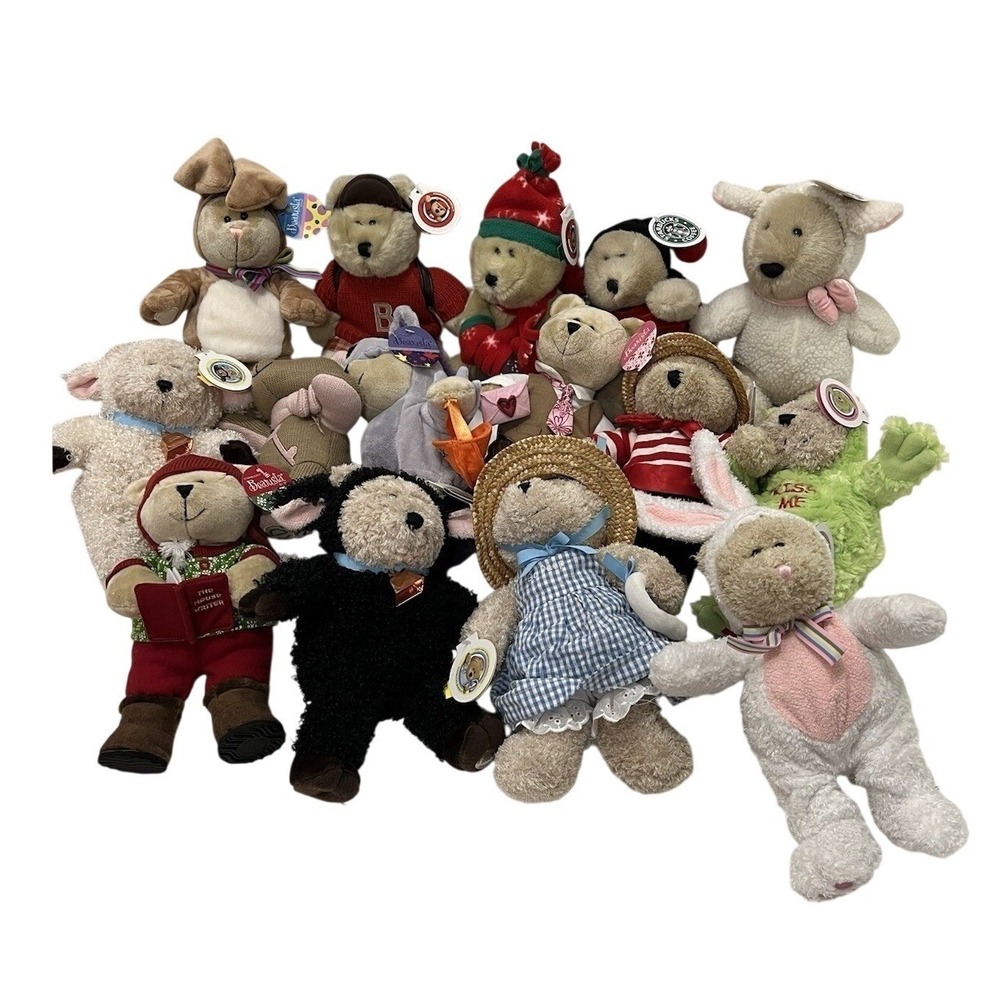 Starbucks Bearista Bears Lot of 15 2001-2010 Mixed Tags Holiday Plush